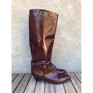 Vintage Charles David Heeled Knee High Boot